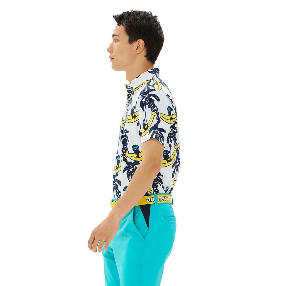 アンパスィ and per se　メンズ プリンテッドSD3Dワッフル 半袖 ポロシャツ AMS9665X3　2025年モデル 詳細7