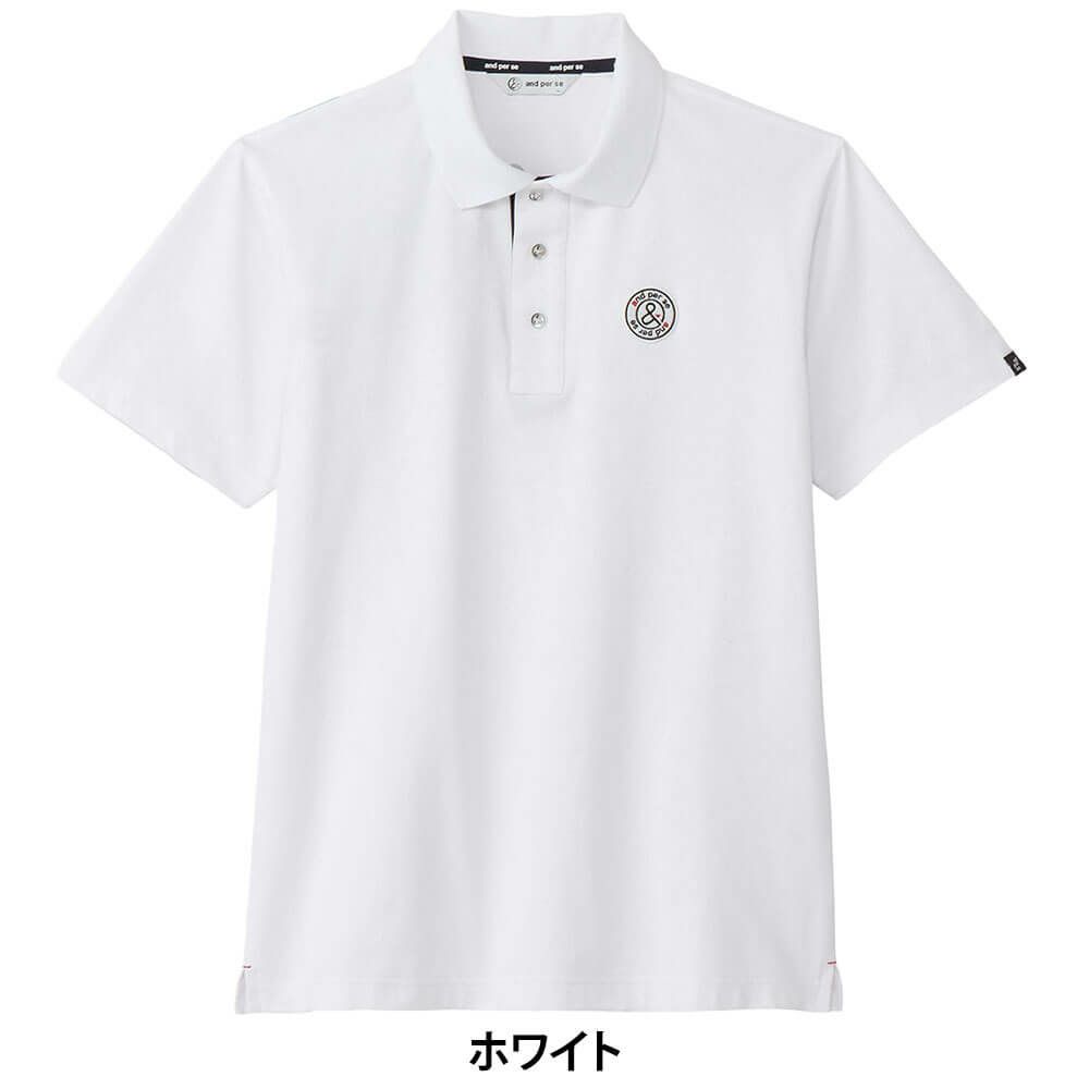 アンパスィ and per se　メンズ スイングドライ 半袖 ポロシャツ AMS9705V1　2025年モデル 詳細2