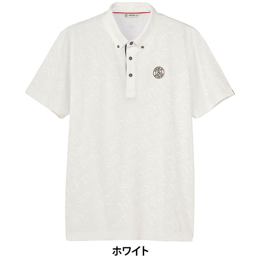 アンパスィ and per se　メンズ スイングドライエンボスワッフル ボタンダウン 半袖 ポロシャツ AMS9645X5　2025年モデル 詳細2