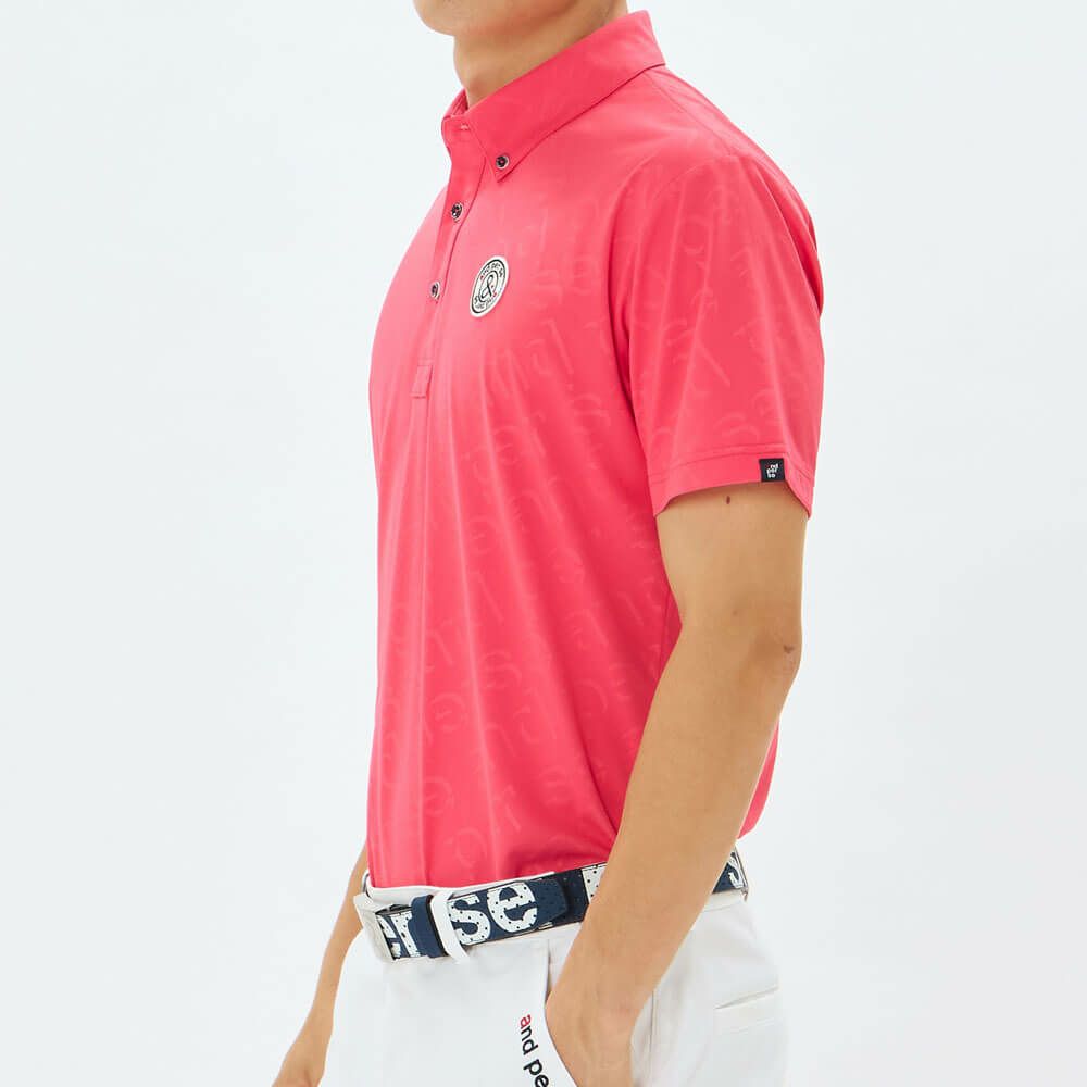 アンパスィ and per se　メンズ スイングドライエンボスワッフル ボタンダウン 半袖 ポロシャツ AMS9645X5　2025年モデル 詳細7