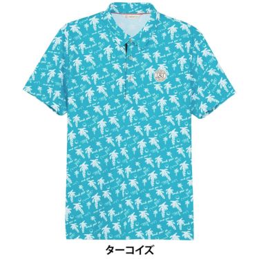 アンパスィ and per se　メンズ ソルケアプリンテッド 半袖 スキッパー ポロシャツ AMS9685X9　2025年モデル 詳細4