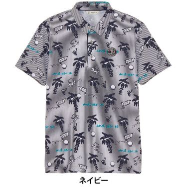 アンパスィ and per se　メンズ ソルケアプリンテッド 半袖 ポロシャツ AMS9725X4　2025年モデル 詳細2