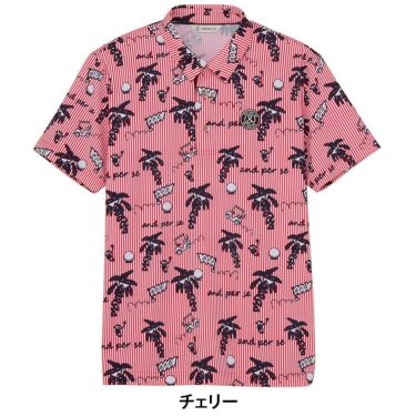 アンパスィ and per se　メンズ ソルケアプリンテッド 半袖 ポロシャツ AMS9725X4　2025年モデル 詳細4