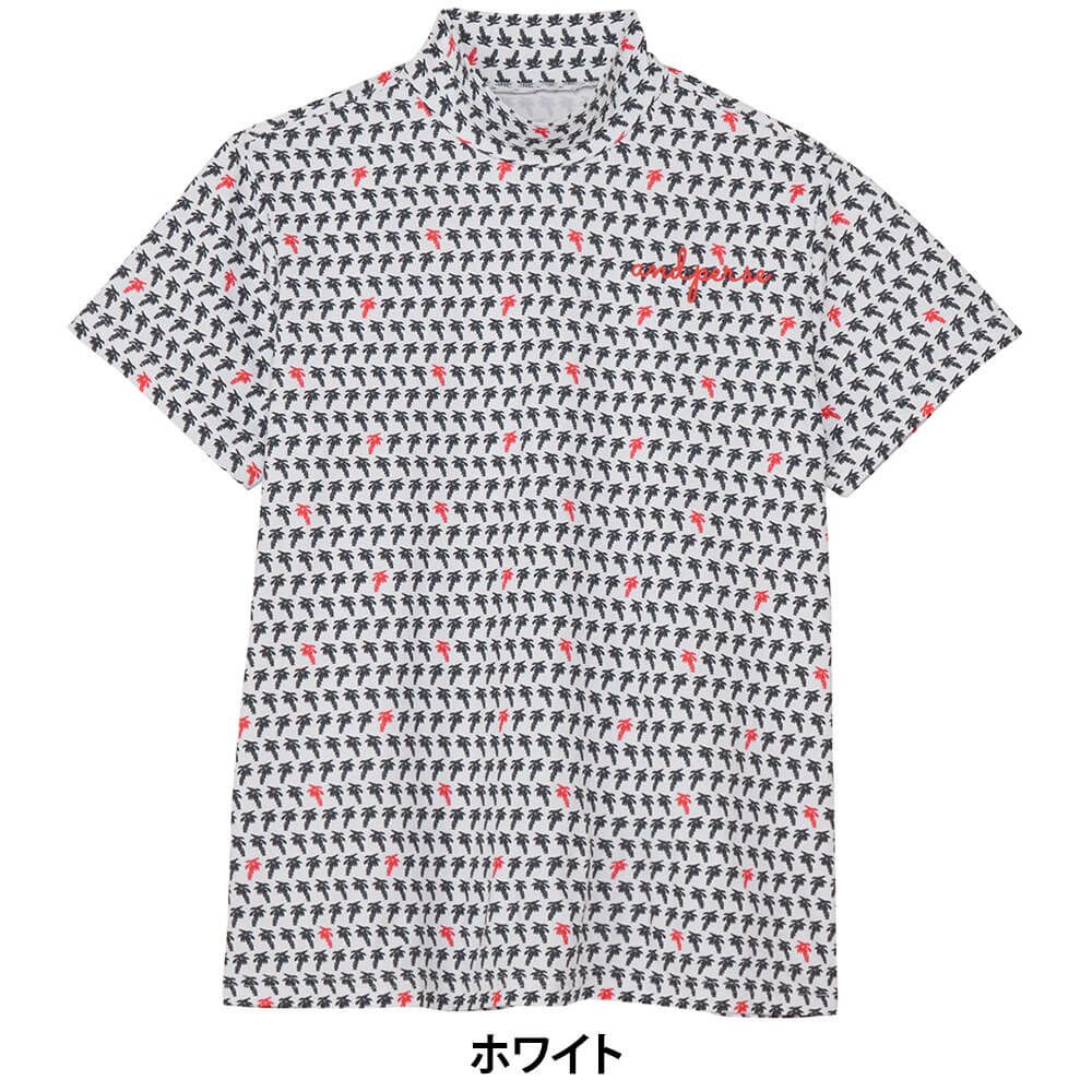 アンパスィ and per se　レディース スイングドライプリンテッド 半袖 モックネックシャツ AFS9555X1　2025年モデル 詳細2