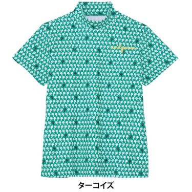 アンパスィ and per se　レディース スイングドライプリンテッド 半袖 モックネックシャツ AFS9555X1　2025年モデル 詳細3