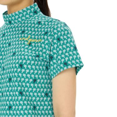 アンパスィ and per se　レディース スイングドライプリンテッド 半袖 モックネックシャツ AFS9555X1　2025年モデル 詳細8