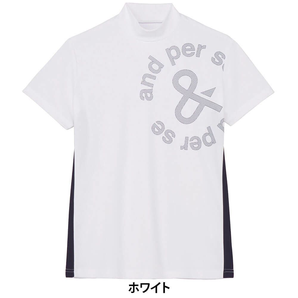 アンパスィ and per se　レディース ソルケア 半袖 モックネックシャツ AFS9565V9　2025年モデル 詳細2