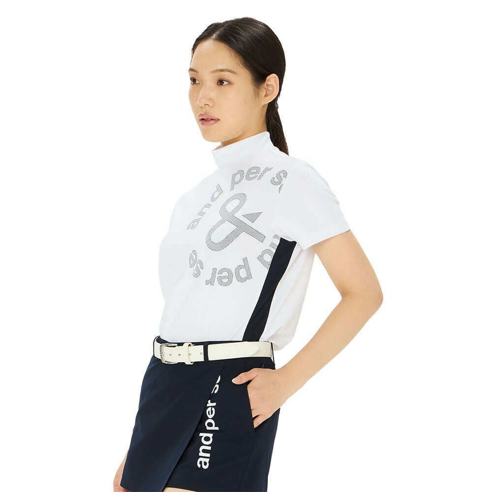 アンパスィ and per se　レディース ソルケア 半袖 モックネックシャツ AFS9565V9　2025年モデル 詳細5