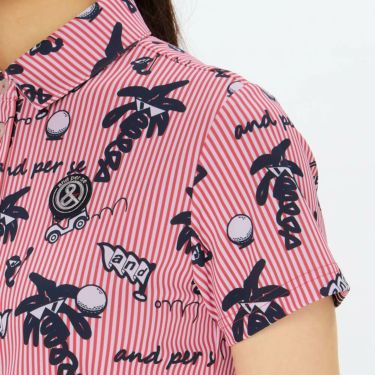 アンパスィ and per se　レディース ソルケアプリンテッド 半袖 ポロシャツ AFS9685X4　2025年モデル 詳細8