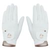 テーラーメイド　PLAYER'S LADY PAIR プレイヤーズ レディ ペア 両手用 レディース ゴルフグローブ UN806 M13742 ホワイト/ピンク　2025年モデル 詳細1