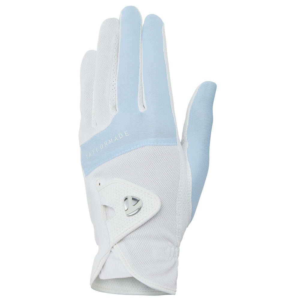 テーラーメイド　T-ICE LADY SINGLE Tアイス 3.0 シングル レディース ゴルフグローブ UN807 M13744 ホワイト/ライトブルー　2025年モデル 詳細1