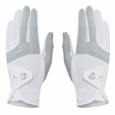 テーラーメイド　T-ICE LADY PAIR Tアイス 3.0 ペア 両手用 レディース ゴルフグローブ UN808 M13749 ホワイト/シルバー　2025年モデル 詳細1