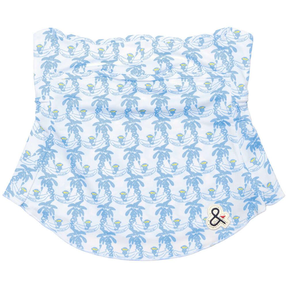 アンパスィ and per se　レディース フェイスカバー AFS8905 13 ホワイト×ネイビー　2025年モデル ホワイト×ネイビー