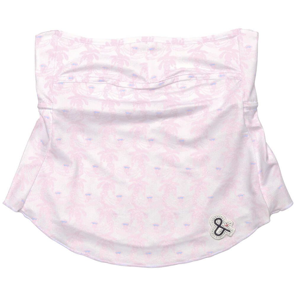 アンパスィ and per se　レディース フェイスカバー AFS8905 14 ホワイト×レッド　2025年モデル