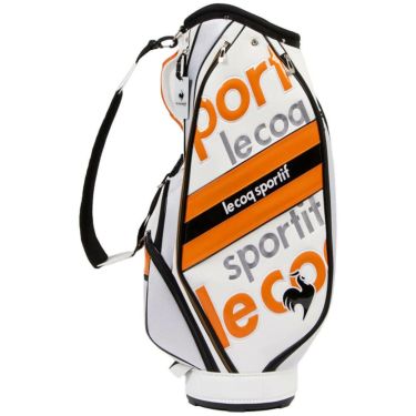 ルコック Le coq sportif　メンズ グラフィックデザイン 軽量 キャディバッグ LG5SCB04M WO ホワイト×オレンジ　2025年モデル 詳細3