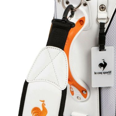 ルコック Le coq sportif　メンズ グラフィックデザイン 軽量 キャディバッグ LG5SCB04M WO ホワイト×オレンジ　2025年モデル 詳細5