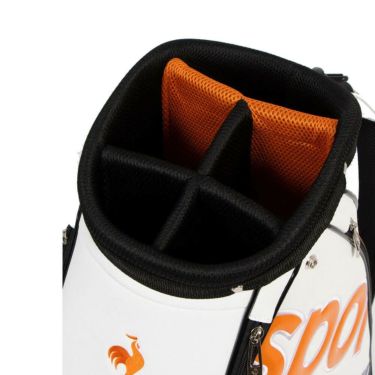 ルコック Le coq sportif　メンズ グラフィックデザイン 軽量 キャディバッグ LG5SCB04M WO ホワイト×オレンジ　2025年モデル 詳細6