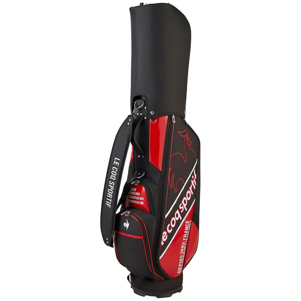 ルコック Le coq sportif　メンズ シューズ収納フード キャディバッグ LG5SCB05M BR ブラック×レッド　2025年モデル 詳細2