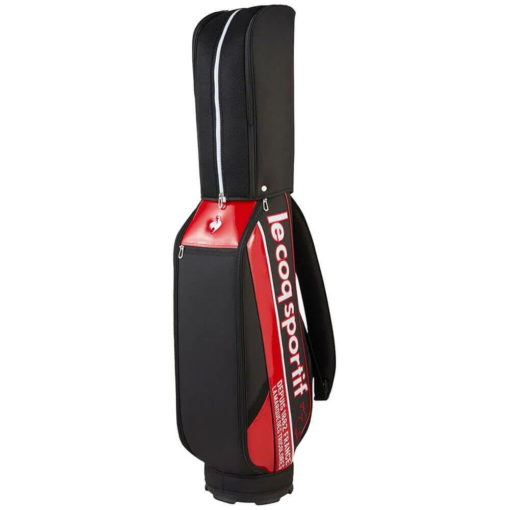 ルコック Le coq sportif　メンズ シューズ収納フード キャディバッグ LG5SCB05M BR ブラック×レッド　2025年モデル 詳細3