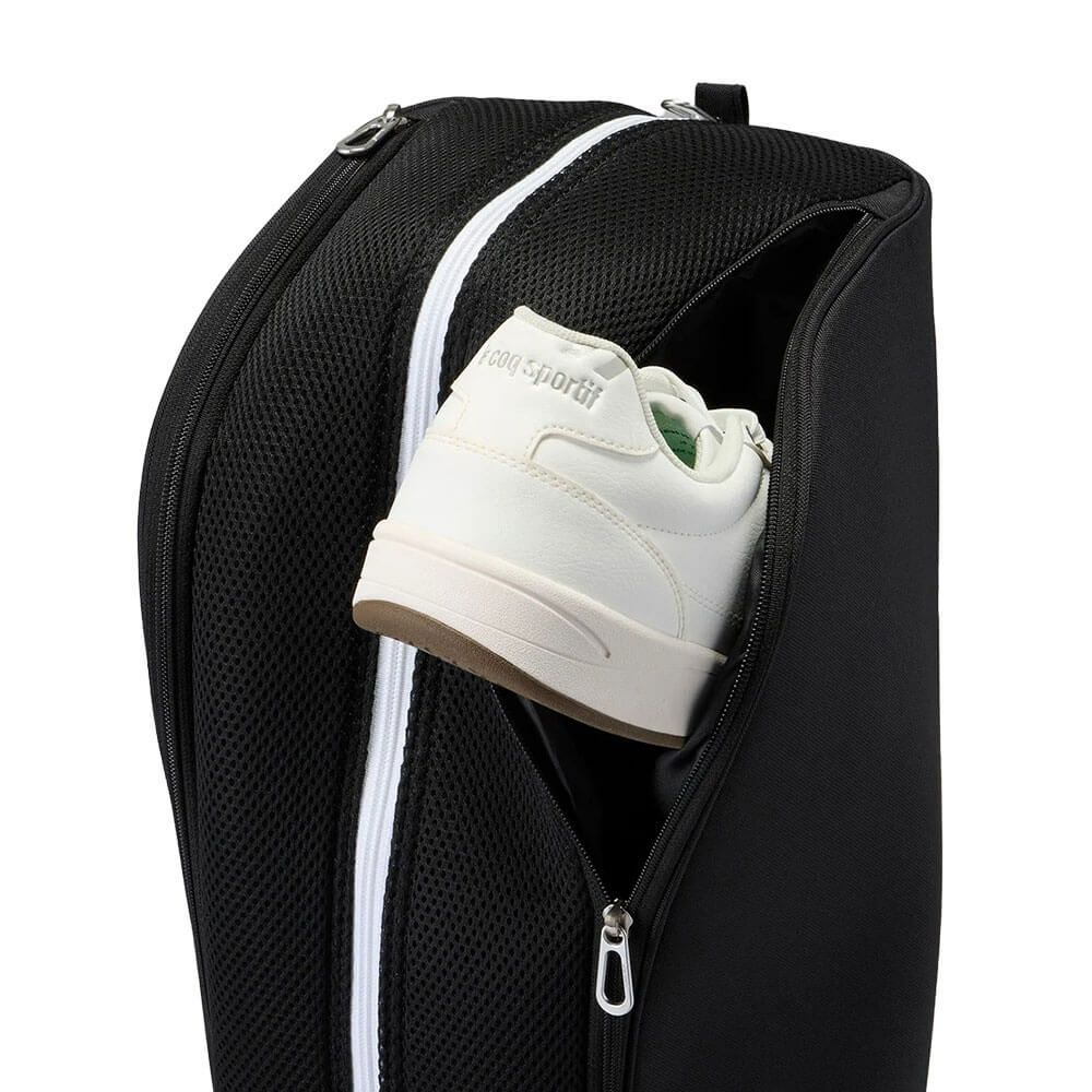 ルコック Le coq sportif　メンズ シューズ収納フード キャディバッグ LG5SCB05M BR ブラック×レッド　2025年モデル 詳細4