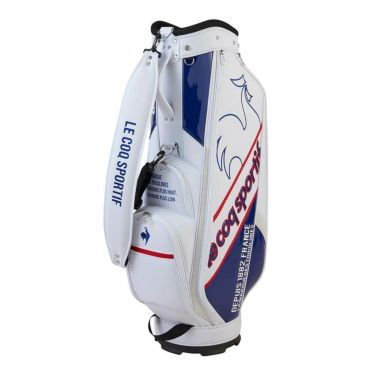 ルコック Le coq sportif　メンズ シューズ収納フード キャディバッグ LG5SCB05M WN ホワイト×ネイビー　2025年モデル