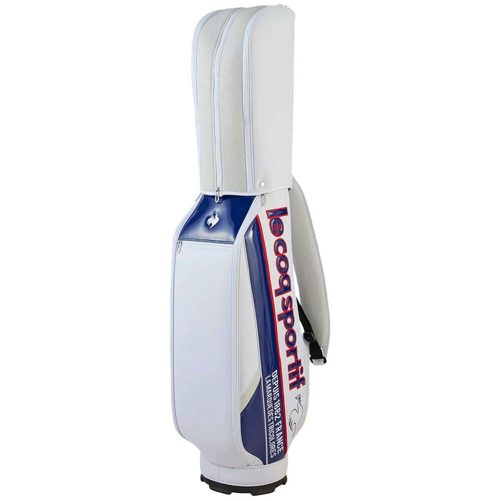 ルコック Le coq sportif　メンズ シューズ収納フード キャディバッグ LG5SCB05M WN ホワイト×ネイビー　2025年モデル 詳細3