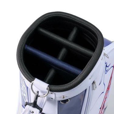 ルコック Le coq sportif　メンズ シューズ収納フード キャディバッグ LG5SCB05M WN ホワイト×ネイビー　2025年モデル 詳細5