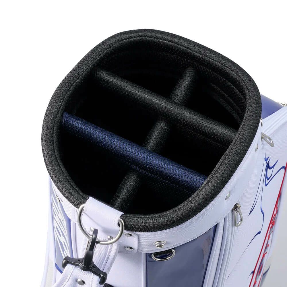 ルコック Le coq sportif　メンズ シューズ収納フード キャディバッグ LG5SCB05M WN ホワイト×ネイビー　2025年モデル 詳細5