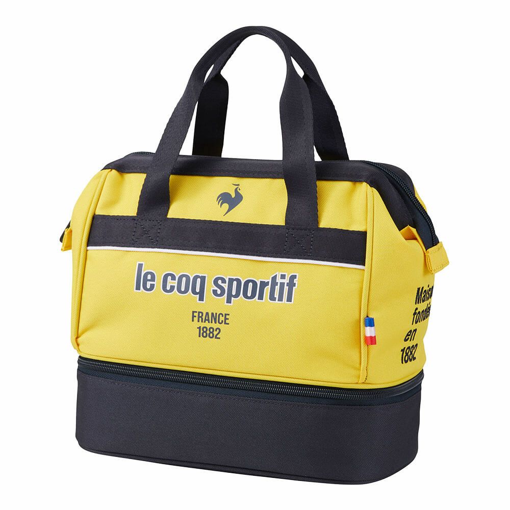 ルコック Le coq sportif　メンズ 保冷機能付き 二層式 カートポーチ LG5STT40M YL イエロー　2025年モデル