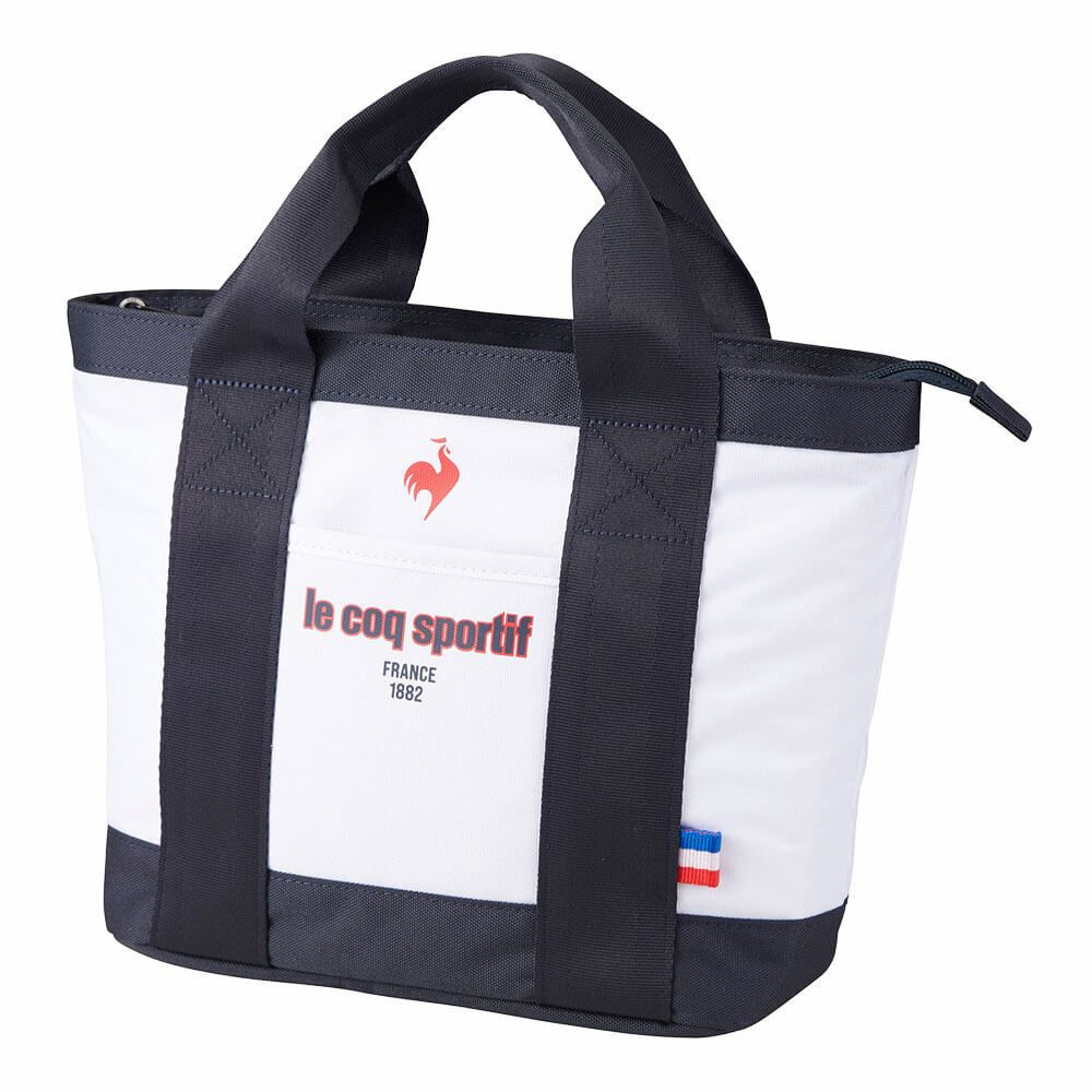 ルコック Le coq sportif　メンズ 保冷機能付きミニトート型カートポーチ LG5STT41M WH ホワイト　2025年モデル