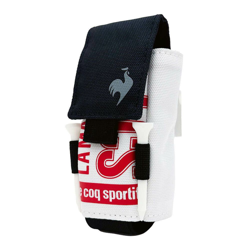 ルコック Le coq sportif　メンズ ボールホルダー LG5SBZ01M WR ホワイト×レッド　2025年モデル