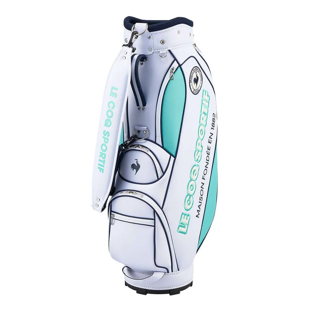 ルコック Le coq sportif　レディース スポーティデザイン キャディバッグ LG5SCB01L WH ホワイト　2025年モデル