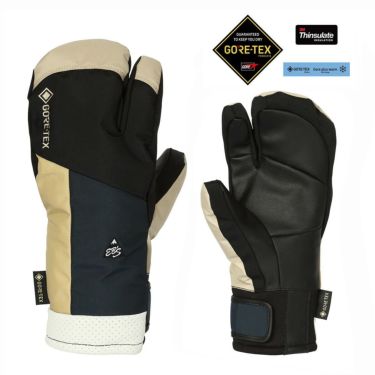 エビス eb's　GAME CHANGER TRIGGER ゲームチェンジャートリガー BEIGE/BK　GORE-TEX ゴアテックス スキーグローブ 2025-2026 詳細1