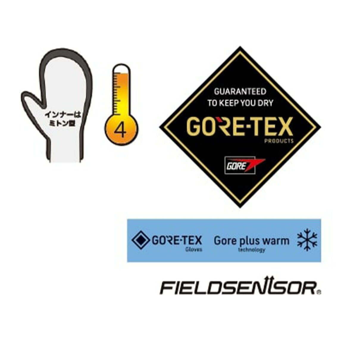 エビス eb's　OLGA オルガ SAND　GORE-TEX ゴアテックス スキーグローブ 2025-2026 詳細9