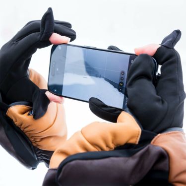 エビス eb's　ARMA ZIP アルマジップ BLACK スキーグローブ 2025-2026 詳細13