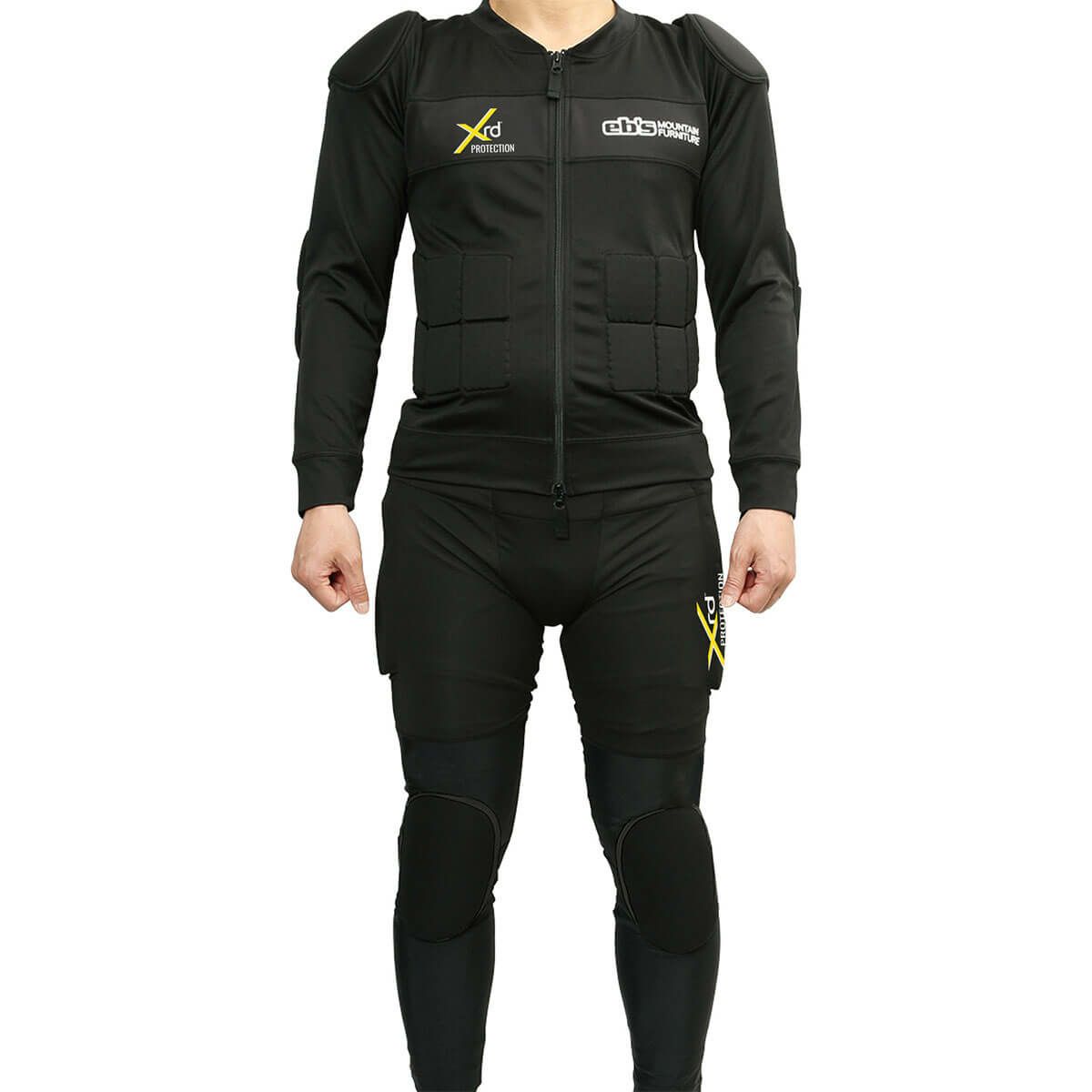 エビス eb's　ボディパッドXRD BLACK　スキー スノーボードプロテクター 2025-2026 詳細9