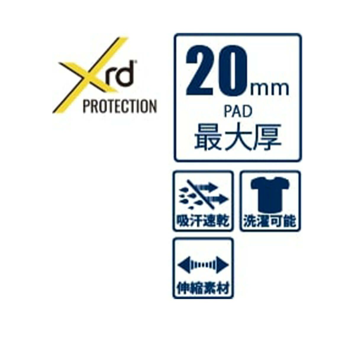 エビス eb's　ボディパッドXRD BLACK　スキー スノーボードプロテクター 2025-2026 詳細13