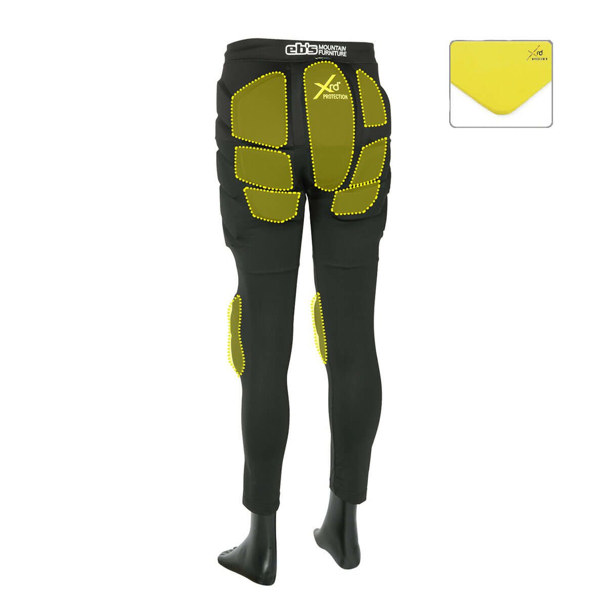 エビス eb's　 ヒッププロテクトロングXRD BLACK　スキー スノーボードプロテクター 2025-2026 詳細2