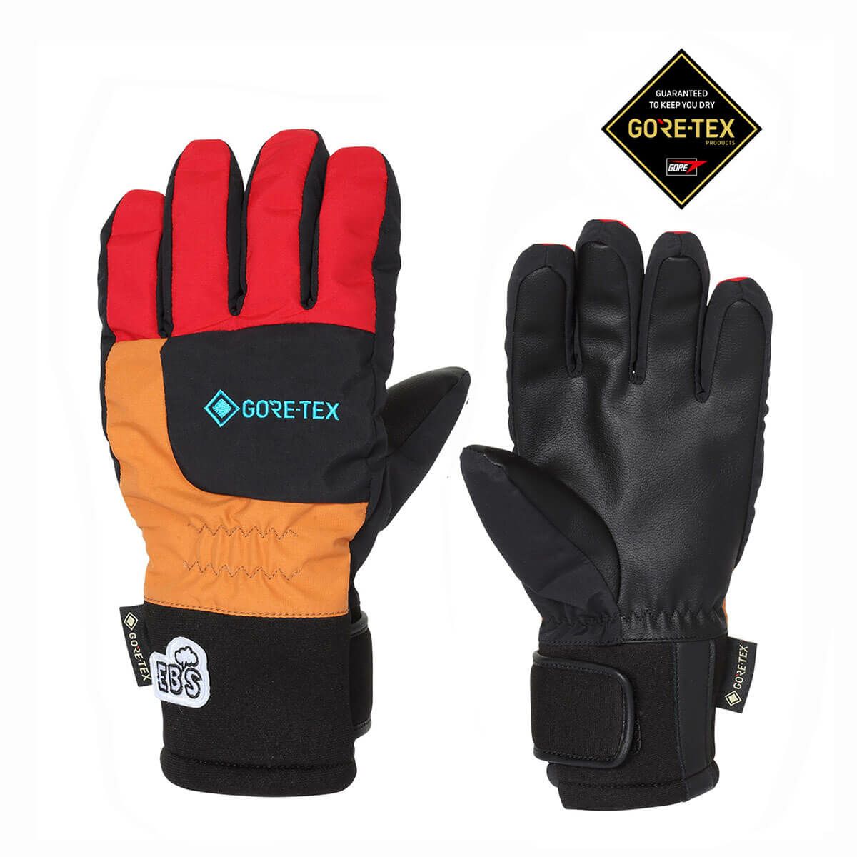 エビス eb's　GORE-TEX JR 5 ゴアテックス ジュニア5 RED　ジュニア スキーグローブ 2025-2026 詳細1