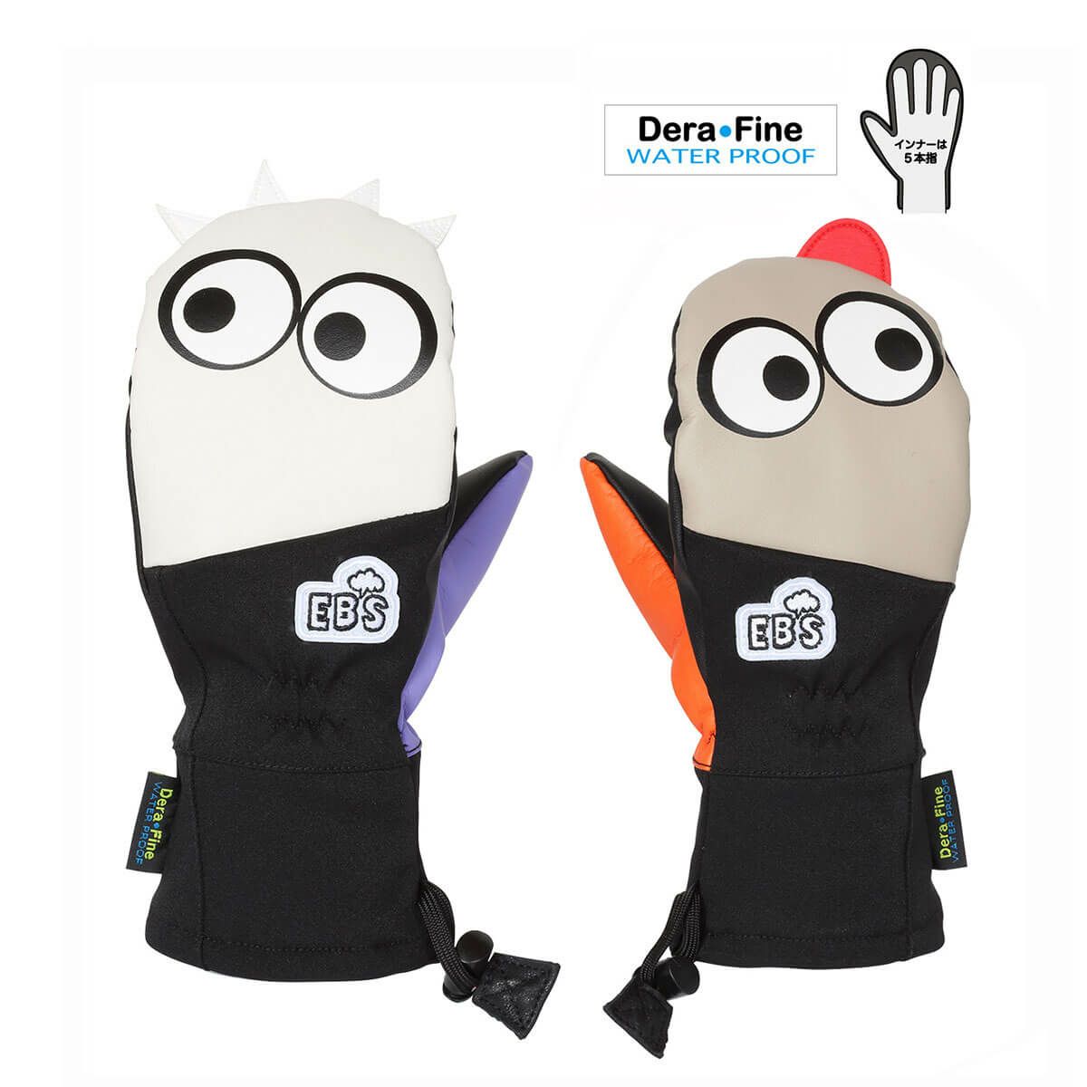 エビス eb's　KEMONO JR ケモノジュニア COMBI　ジュニア スキーグローブ 2025-2026 詳細1