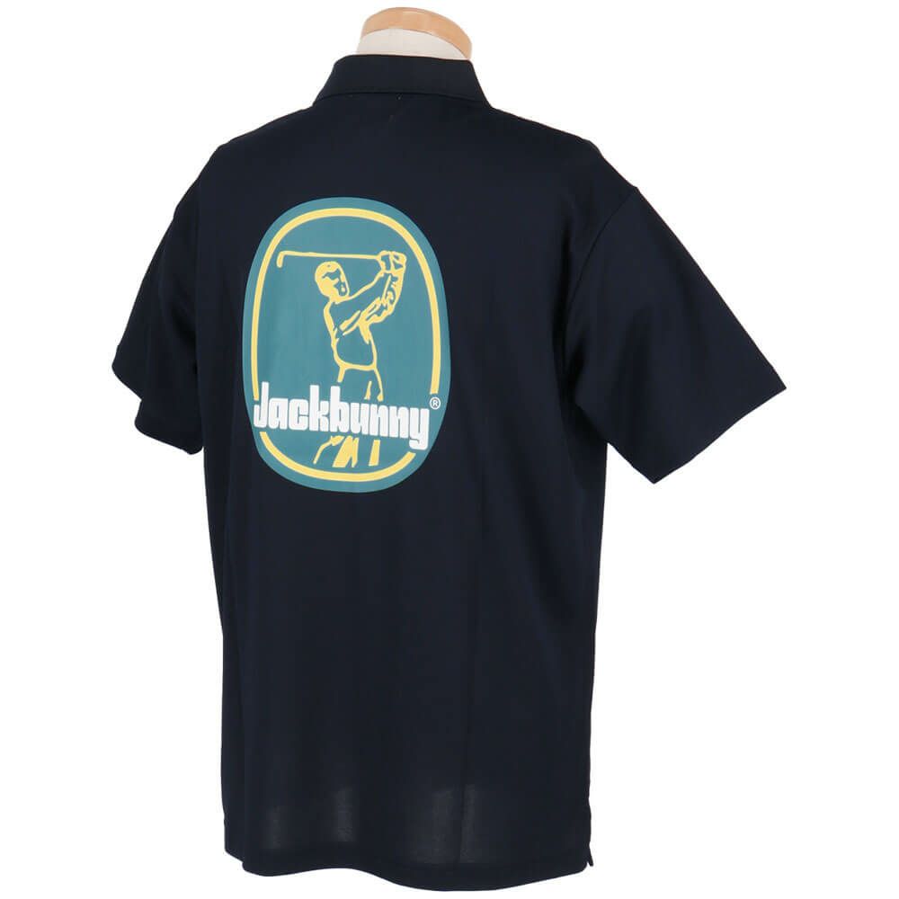 ジャックバニー Jack Bunny!!　メンズ ロゴプリント メッシュダブルフェイス 半袖 ポロシャツ 262-5160523　2025年モデル 詳細3