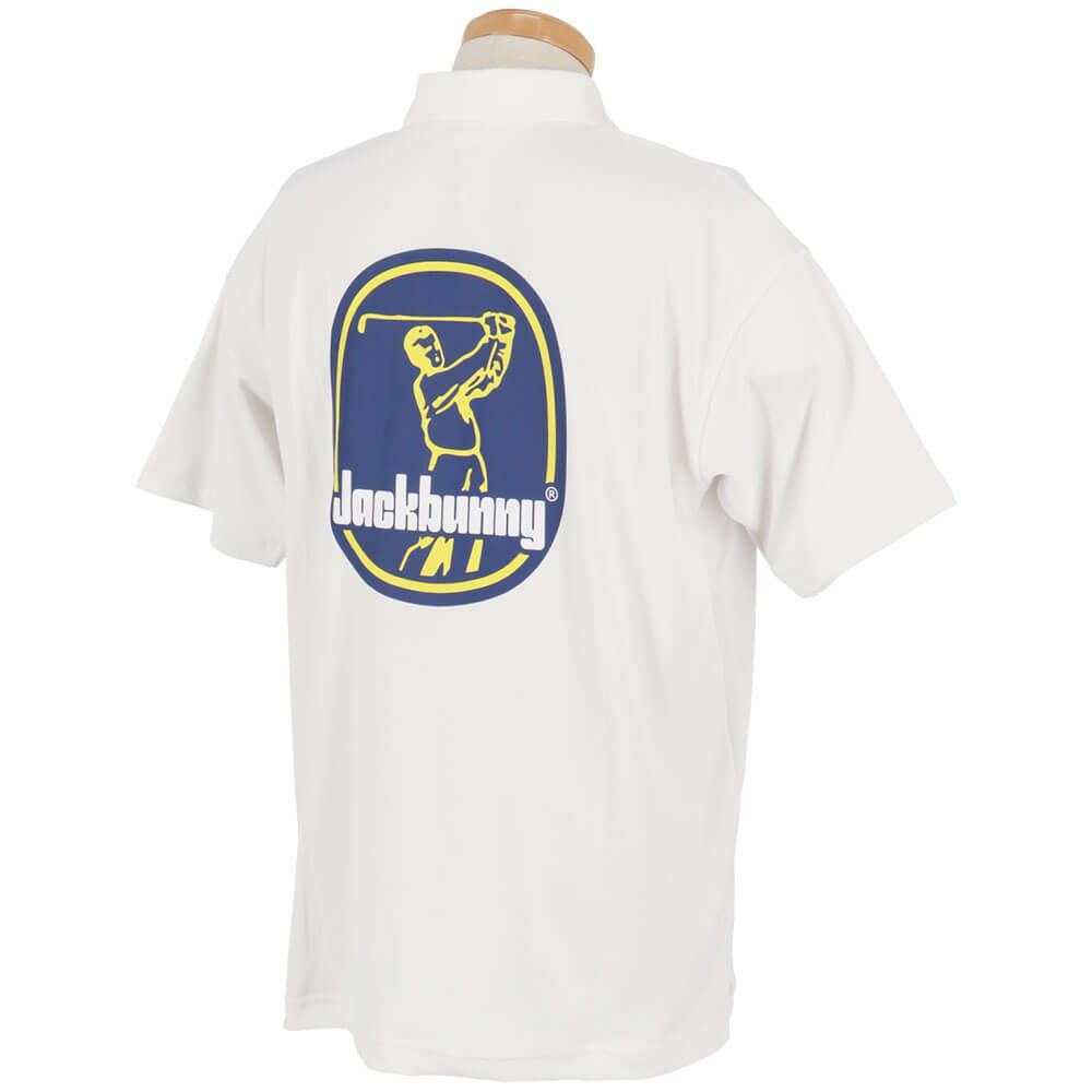 ジャックバニー Jack Bunny!!　メンズ ロゴプリント メッシュダブルフェイス 半袖 ポロシャツ 262-5160523　2025年モデル 詳細6