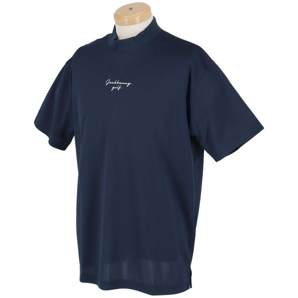 ジャックバニー Jack Bunny!!　メンズ ビッグロゴ 配色ライン 鹿の子 半袖 モックネックシャツ 262-5167527　2025年モデル 詳細7