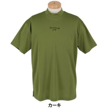 ジャックバニー Jack Bunny!!　メンズ ビッグロゴ 配色ライン 鹿の子 半袖 モックネックシャツ 262-5167527　2025年モデル 詳細8