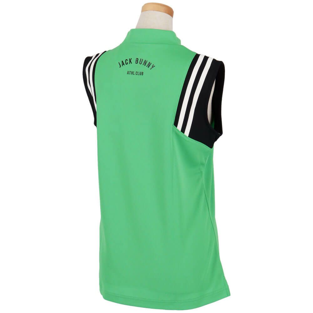 ジャックバニー Jack Bunny!!　レディース ラインデザイン 鹿の子 ノースリーブ モックネックシャツ 263-5167528　2025年モデル 詳細9