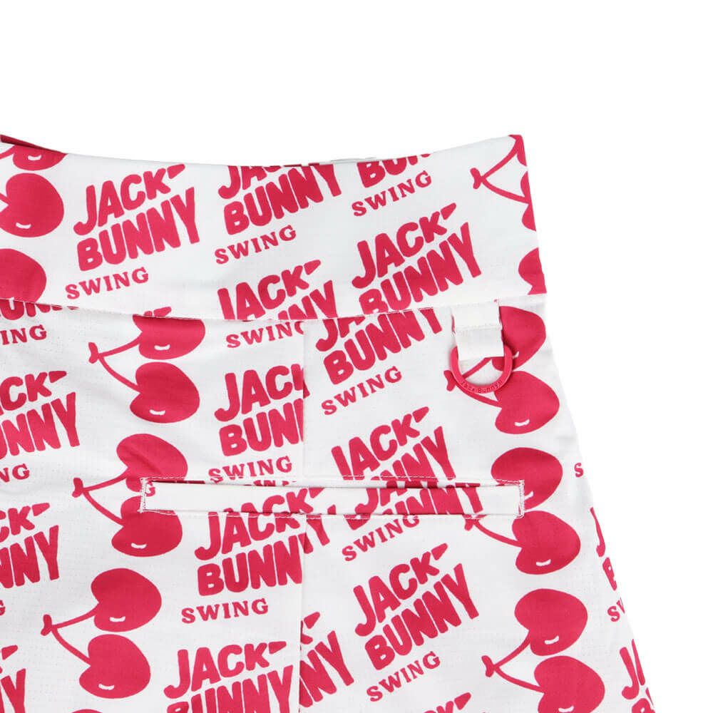 ジャックバニー Jack Bunny!!　レディース フルーツロゴ柄 メッシュ天竺 Dot Air インナーパンツ一体型 フレアー スカート 263-5134512　2025年モデル 詳細5