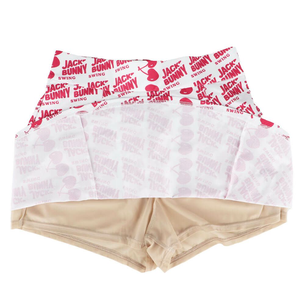 ジャックバニー Jack Bunny!!　レディース フルーツロゴ柄 メッシュ天竺 Dot Air インナーパンツ一体型 フレアー スカート 263-5134512　2025年モデル 詳細6