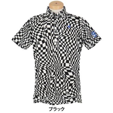ルコック Le coq sportif　メンズ ロゴデザイン VICHY柄 半袖 ポロシャツ LG5SHS01M　2025年モデル 詳細2