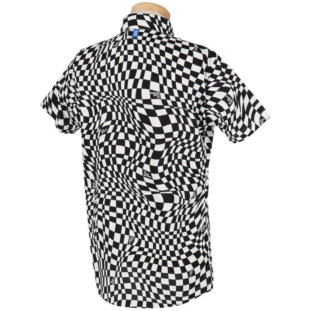ルコック Le coq sportif　メンズ ロゴデザイン VICHY柄 半袖 ポロシャツ LG5SHS01M　2025年モデル 詳細3