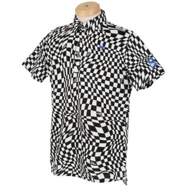 ルコック Le coq sportif　メンズ ロゴデザイン VICHY柄 半袖 ポロシャツ LG5SHS01M　2025年モデル 詳細4